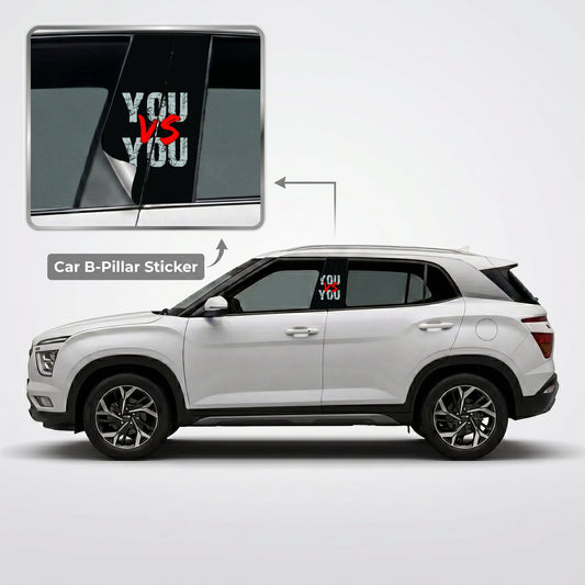 You Vs You Car B-Pillar Wrap on Hyundai Creta