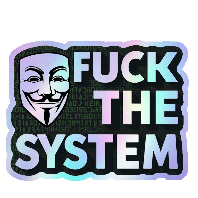 Anonymous Rebel Holographic Stickers
