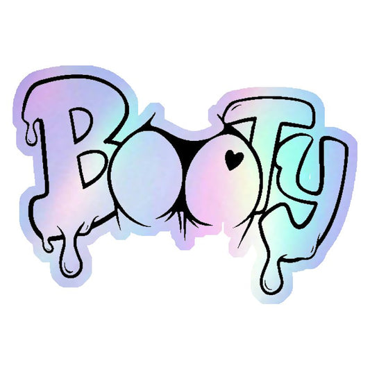 Booty Drip Style Holographic Stickers