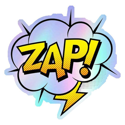 Comic Book Zap! Holographic Stickers