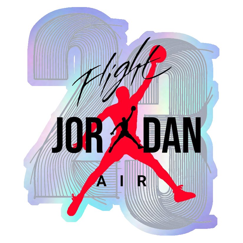 Air Jordan Flight 23 Holographic Stickers