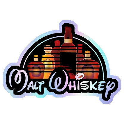 Malt Whiskey Holographic Stickers