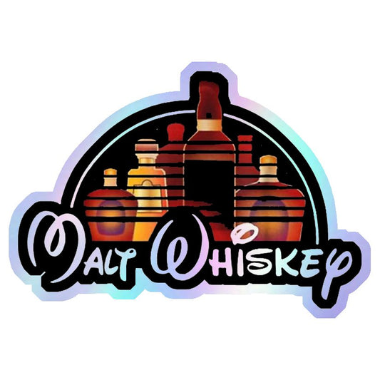 Malt Whiskey Holographic Stickers