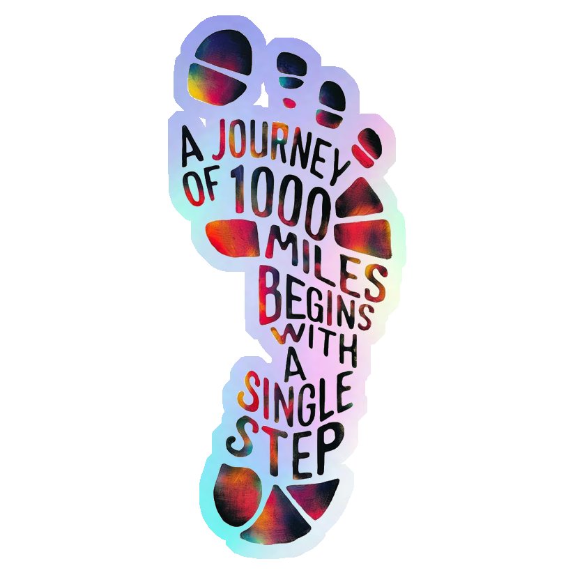 A Single Step Holographic Stickers