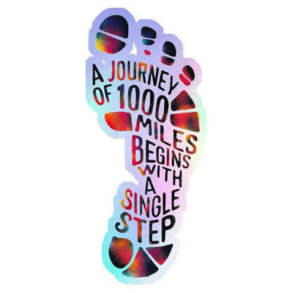 A Single Step Holographic Stickers