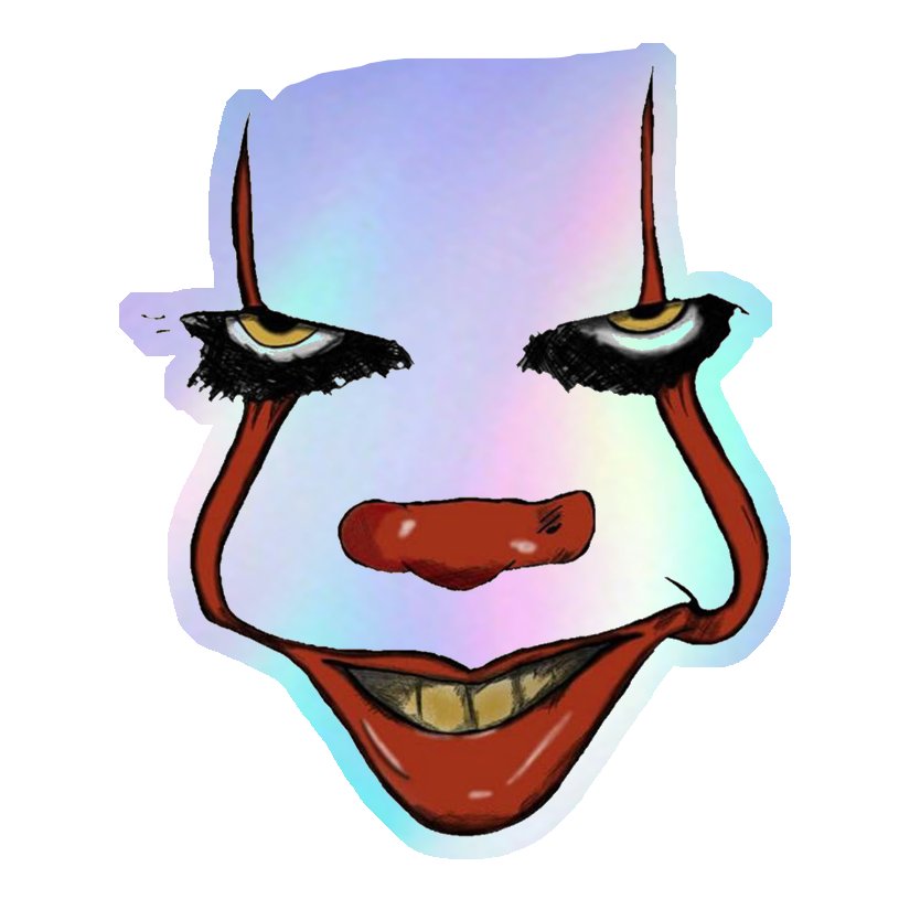 Pennywise The Clown Holographic Stickers