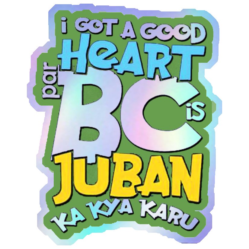 I Got A Good Heart Holographic Stickers