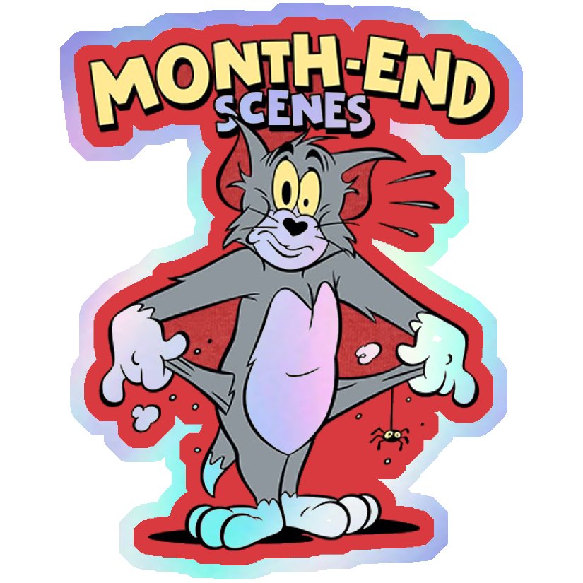 Month-End Scenes Holographic Stickers