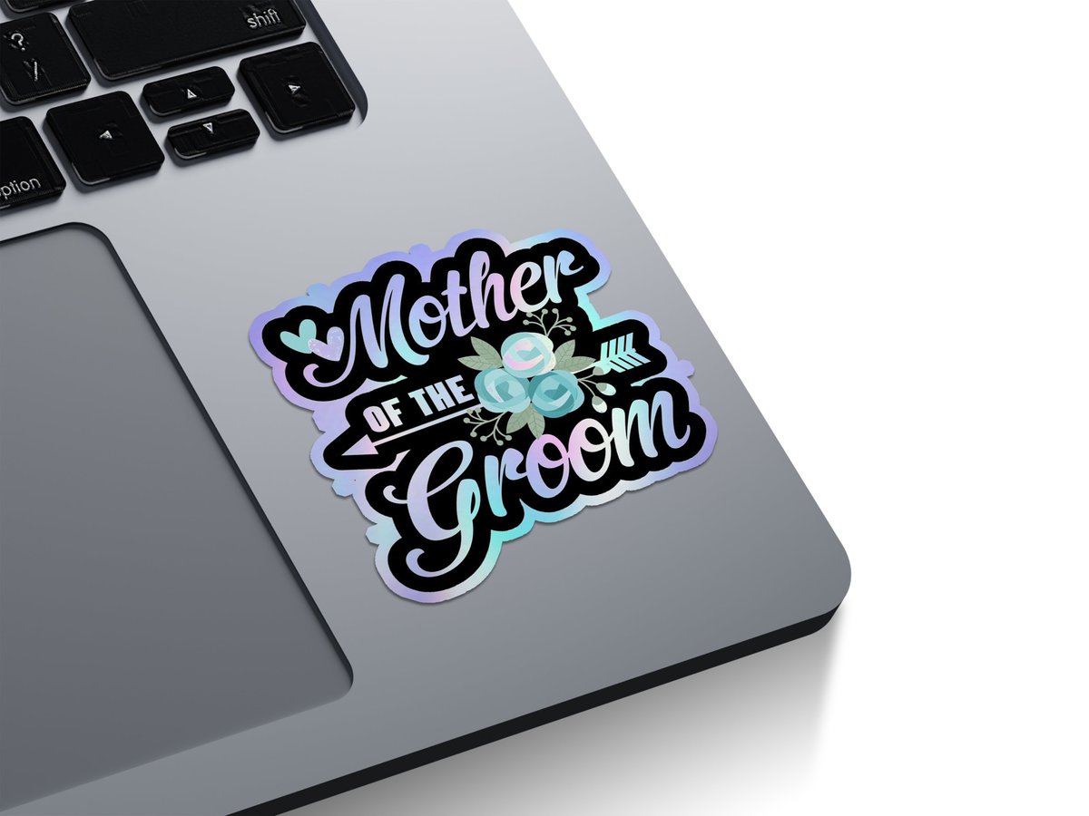 Mother Of The Groom Holographic Stickers