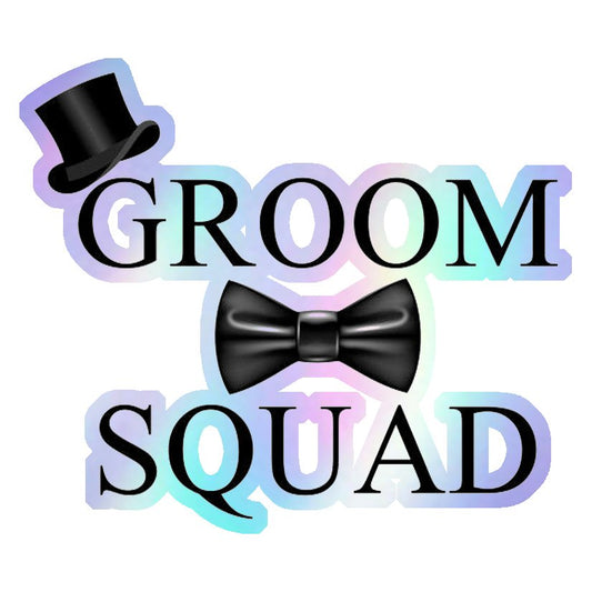 Groom Squad Holographic Stickers