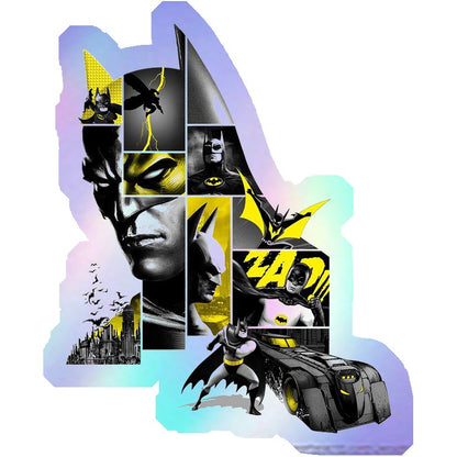 Batman Through The Years Collage Holographic Stickers