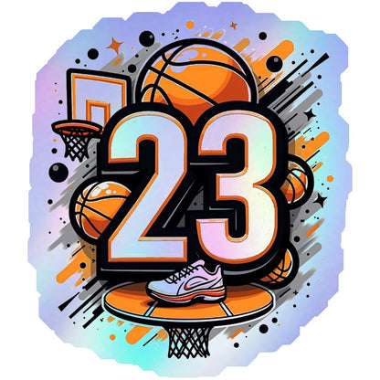 Basketball 23 Holographic Stickers