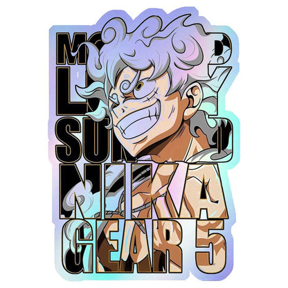 Monkey D. Luffy Gear 5 Holographic Stickers