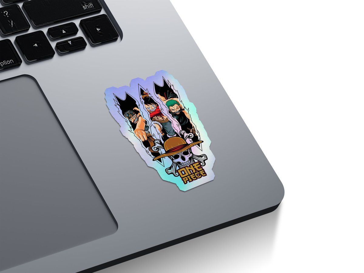 One Piece Monster Trio Holographic Stickers