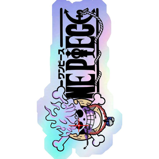 One Piece Gear 5 Jolly Roger Holographic Stickers