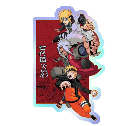 Naruto, Jiraiya & Minato Holographic Stickers