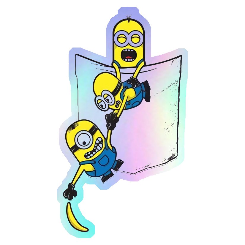 Minions in a Pocket Holographic Stickers