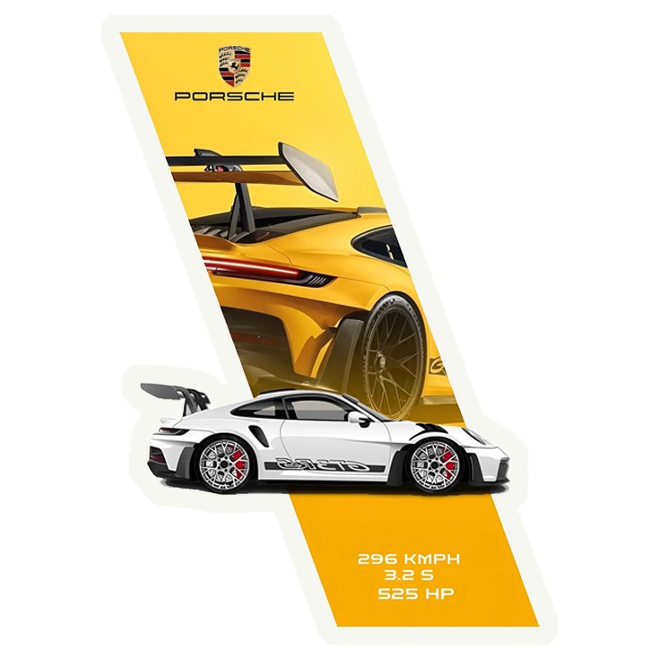 Porsche Aesthetic Premium Vinyl Stickers