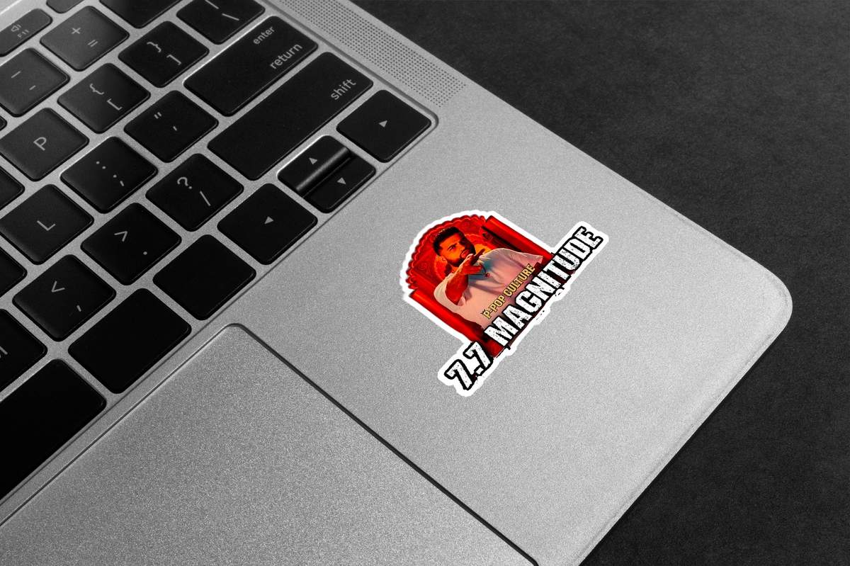 Karan Aujla 7.7 Magnitude Premium Vinyl Stickers