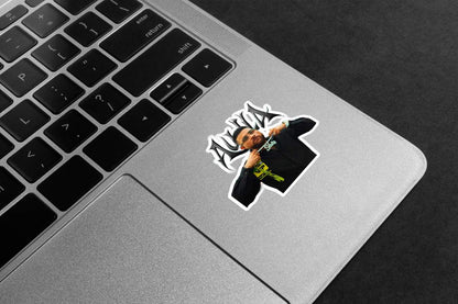 Karan Aujla Bad A$$ Looks Premium Vinyl Stickers