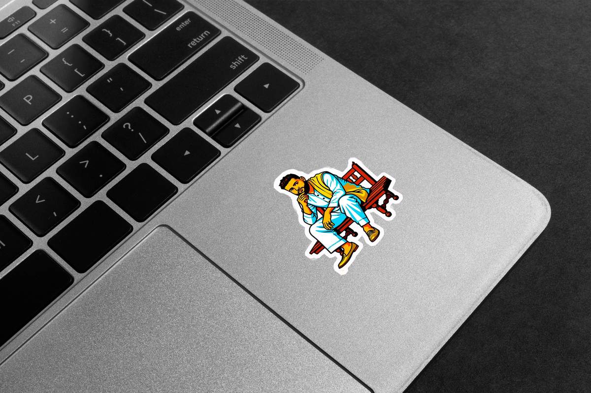 Karan Aujla Desi Look Premium Vinyl Stickers