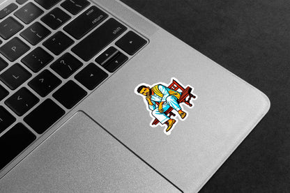 Karan Aujla Desi Look Premium Vinyl Stickers