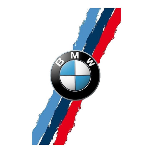 BMW Striped Logo Premium Vinyl Stickers