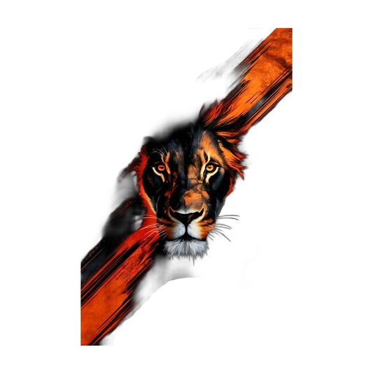 Dark Lion striped Premium Vinyl Stickers