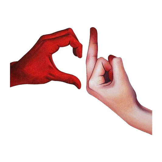 C + Middle Finger Design Premium Vinyl Stickers