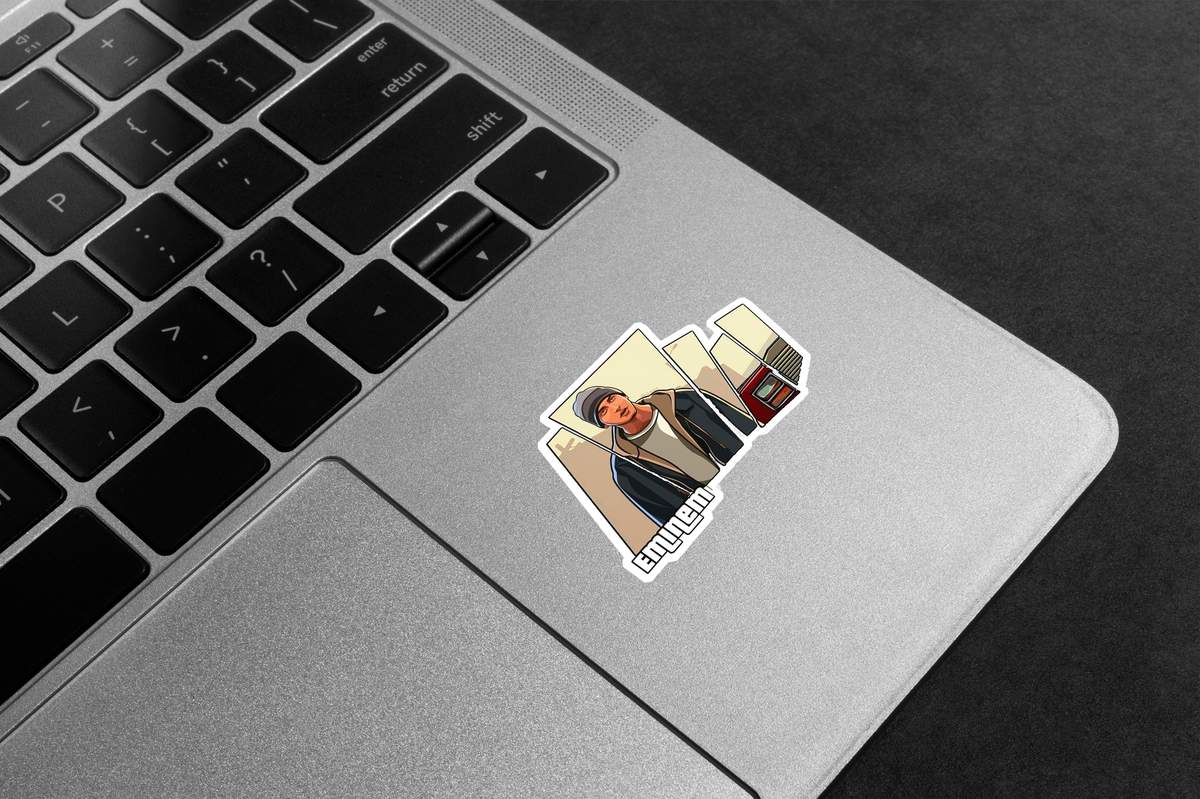 Eminem Framed Gta V Premium Vinyl Stickers