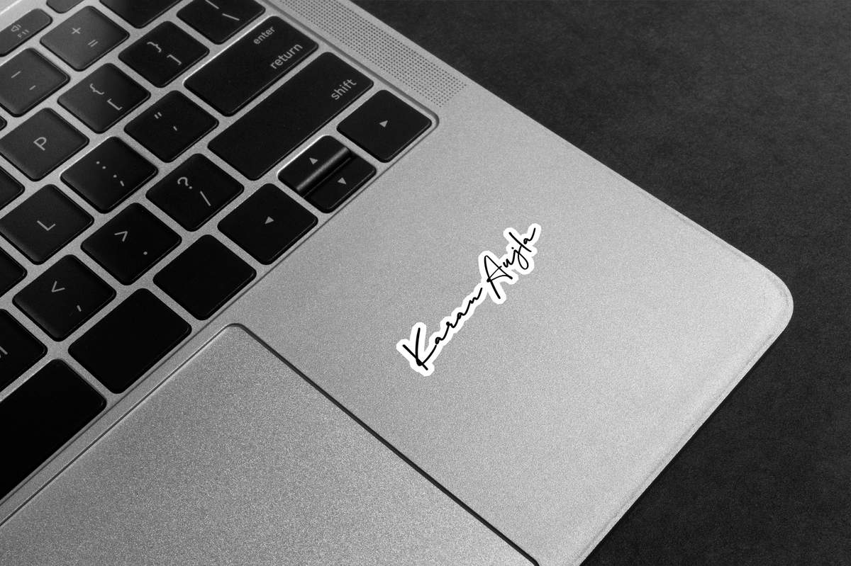 Karan Aujla Autograph Premium Vinyl Stickers