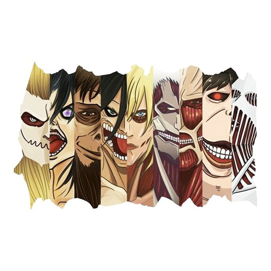 Attack on Titan all Titans cutout Premium Vinyl Stickers