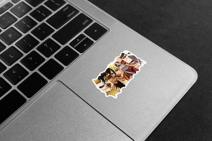 Attack on Titan all Titans cutout Premium Vinyl Stickers
