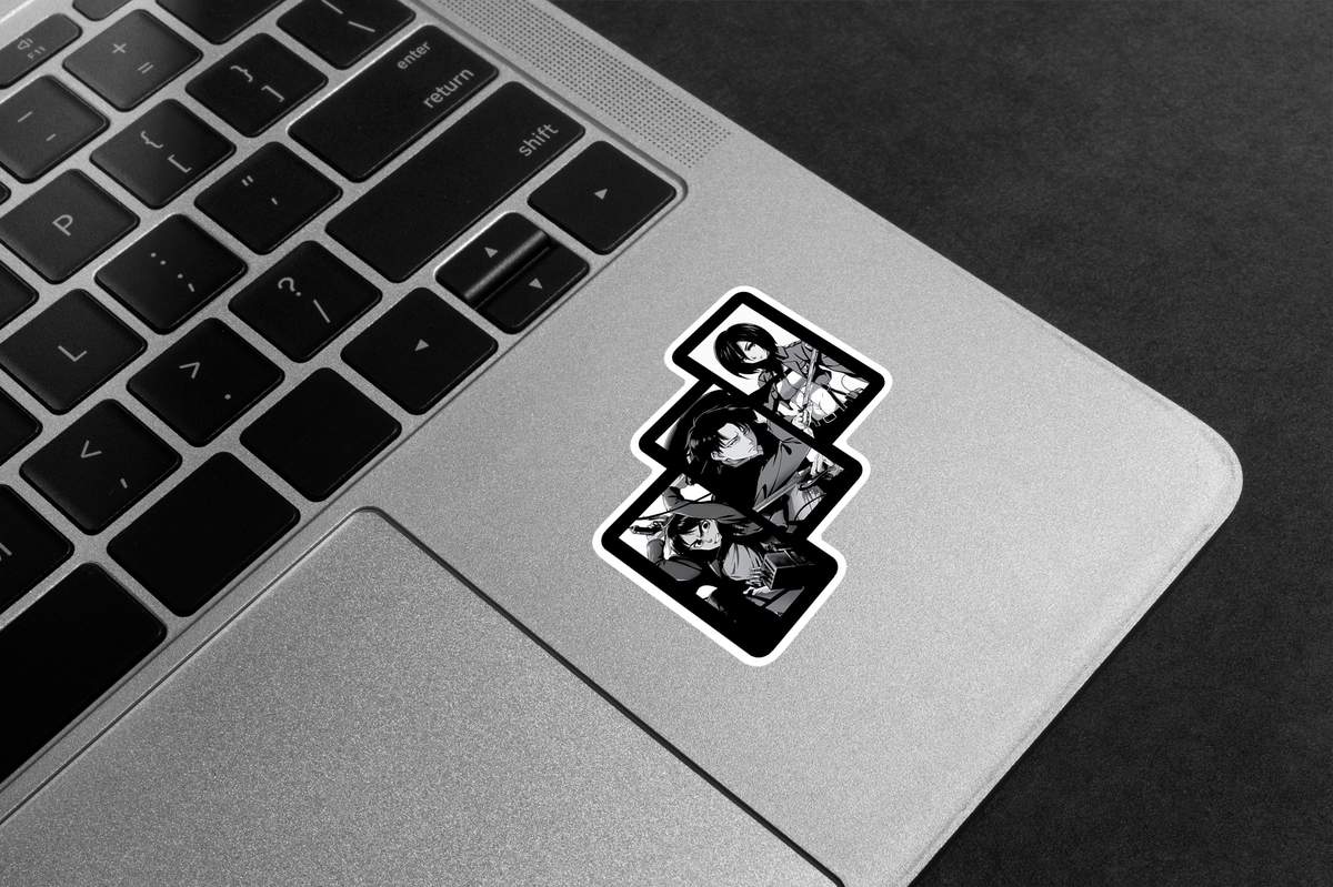 Attack on Titan team capt Levi Premium Vinyl Sticker