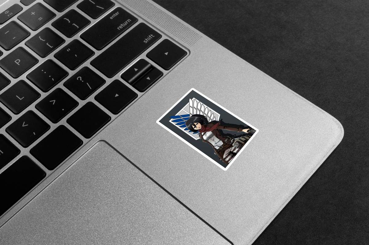 Mikasa Ackerman Aesthetic Premium Vinyl Stickers