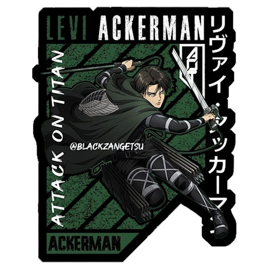 cap. Levi attcking  Premium Vinyl Stickers