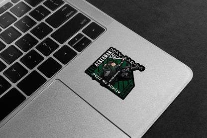 cap. Levi attcking  Premium Vinyl Stickers