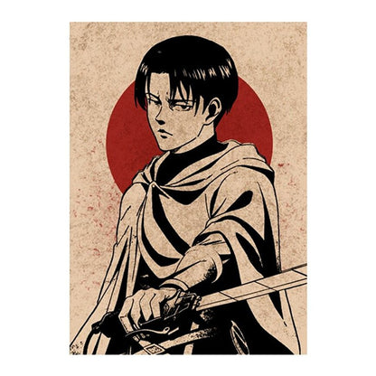 Levi Ackerman Painting style Premium Vinyl Stickers