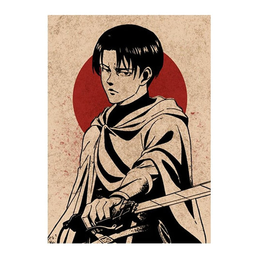 Levi Ackerman Painting style Premium Vinyl Stickers