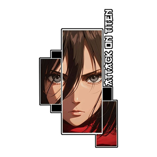 Mikasa ackerman (framed) Premium Vinyl Stickers