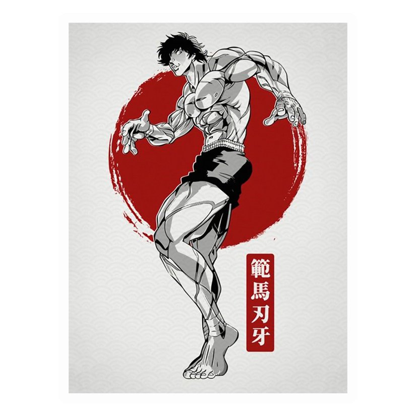 Muscular Baki Hanma Premium Vinyl Stickers