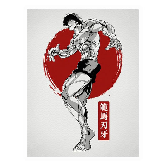 Muscular Baki Hanma Premium Vinyl Stickers