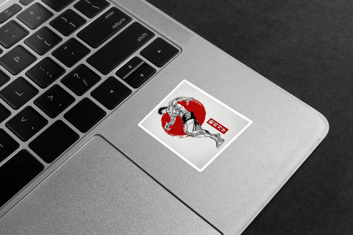 Muscular Baki Hanma Premium Vinyl Stickers