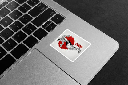 Muscular Baki Hanma Premium Vinyl Stickers
