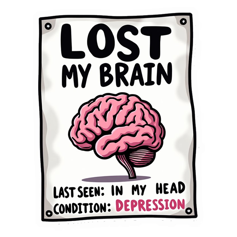 Lost My Brain Premium Vinyl Stickers