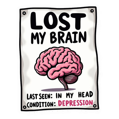 Lost My Brain Premium Vinyl Stickers