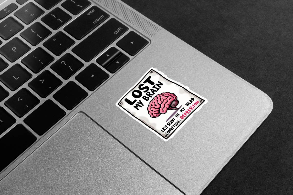 Lost My Brain Premium Vinyl Stickers
