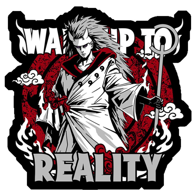 Madara Uchiha Wake Up To Reality Premium Vinyl Stickers