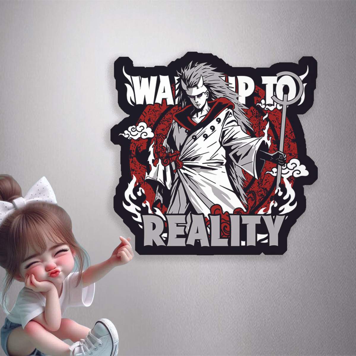 Madara Uchiha Wake Up To Reality Premium Vinyl Stickers