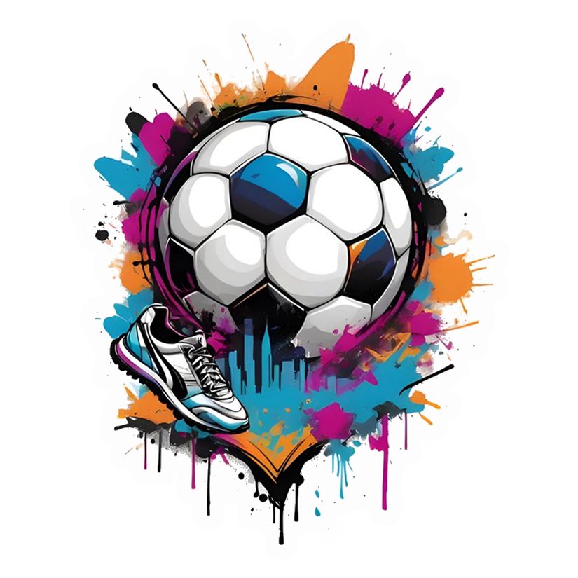 Aesthetic Football Cutout Premium Vinyl Stickers